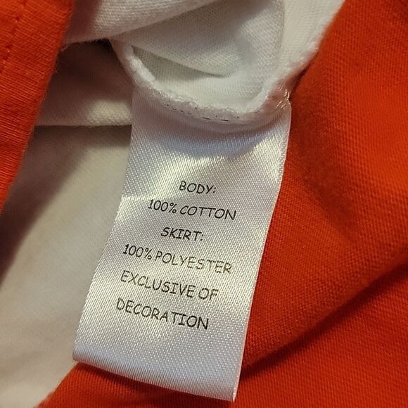 STARTING OUT WHITE BODICE, CORAL TULLE SKIRT DRESS, SIZE 18 MONTHS - Picture 5 of 6